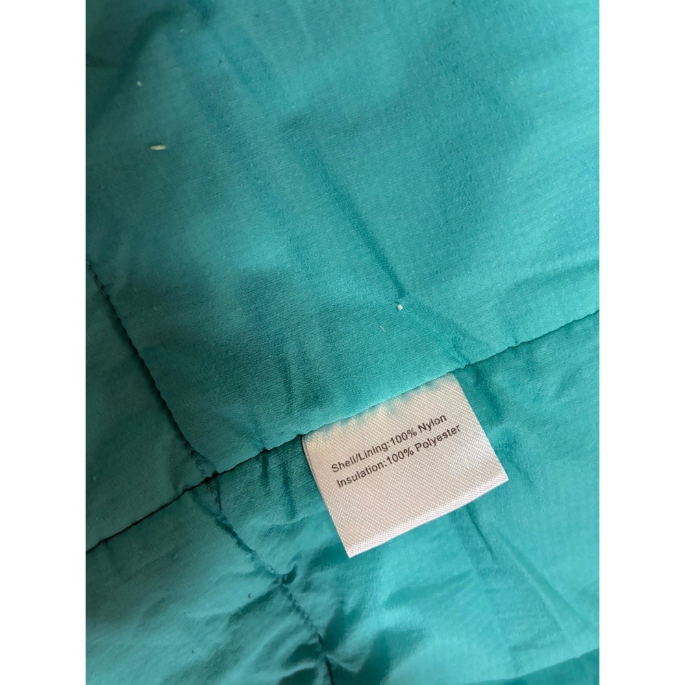 Peter Millar Crown Sport Men's M Vest Blue Mint Puffer CSB Logo Golf Outdoors - Picture 8 of 9